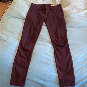 Rag & Bone Dark Burgundy Skinny Jeans